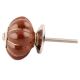 Dark Brown With Golden Line Ceramic Melon Drawer Knob Online